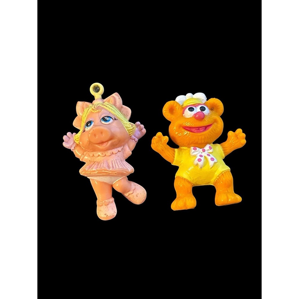1980s Muppet Babies miniatures Miss Piggy Fozie Bear